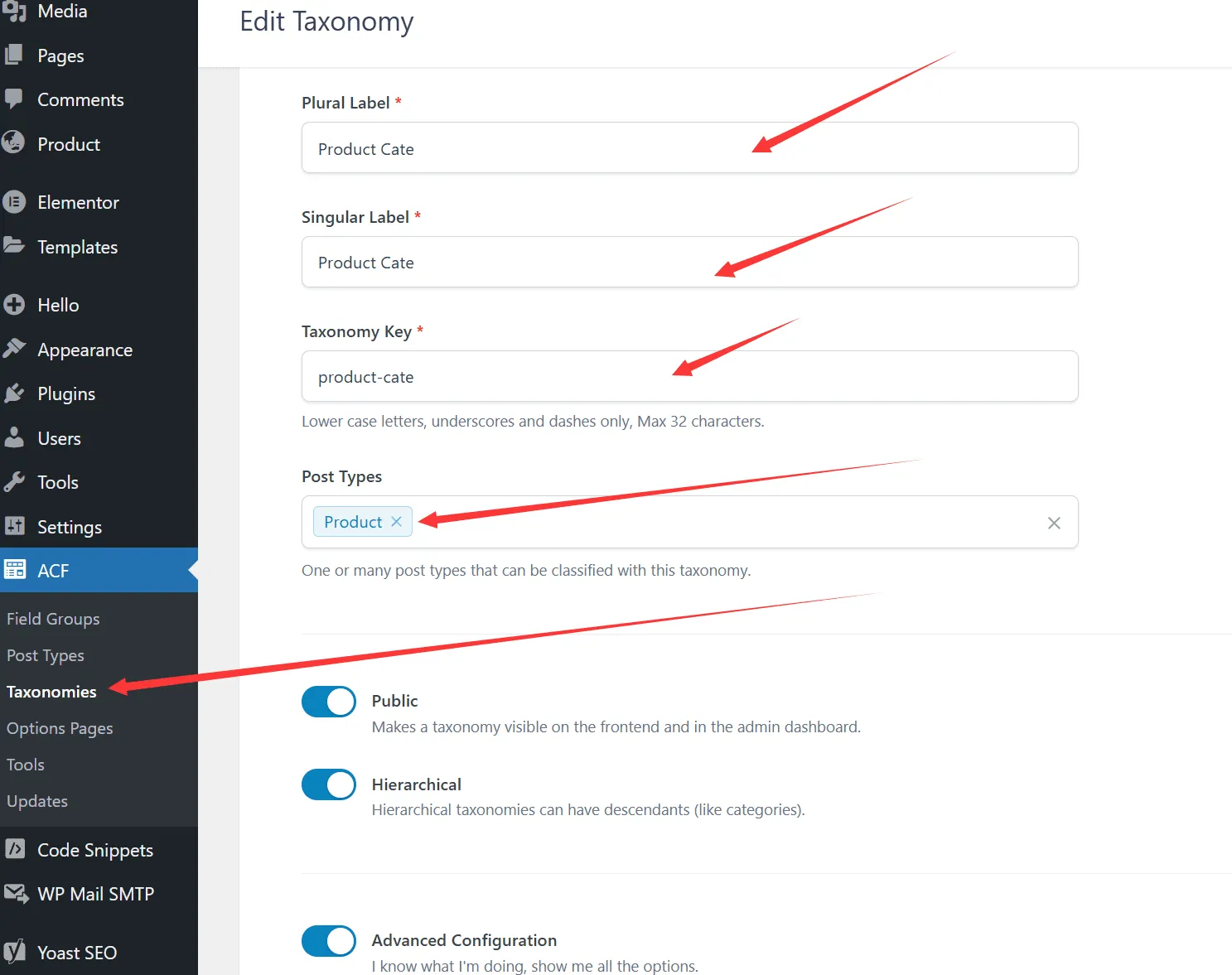 acf新建类目和tags (3)